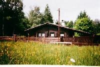 Kinderfreundliches Ferienhaus  in Windhain am See - Holzblockhaus aus Massivbohlen 